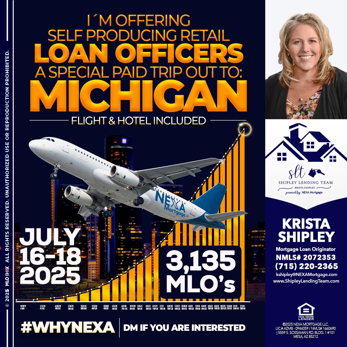 MICHIGAN TRIP - Krista Shipley -Mortgage Loan Originator