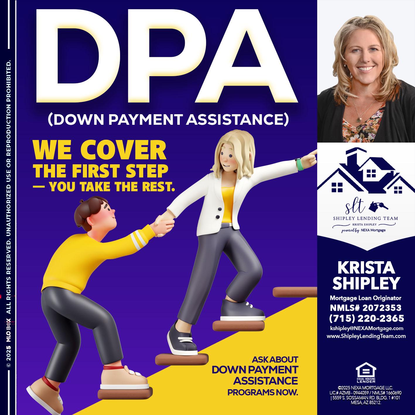 DPA LOANS - Krista Shipley -Mortgage Loan Originator
