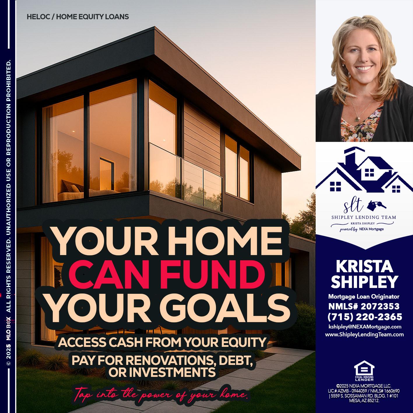 HELOC - Krista Shipley -Mortgage Loan Originator