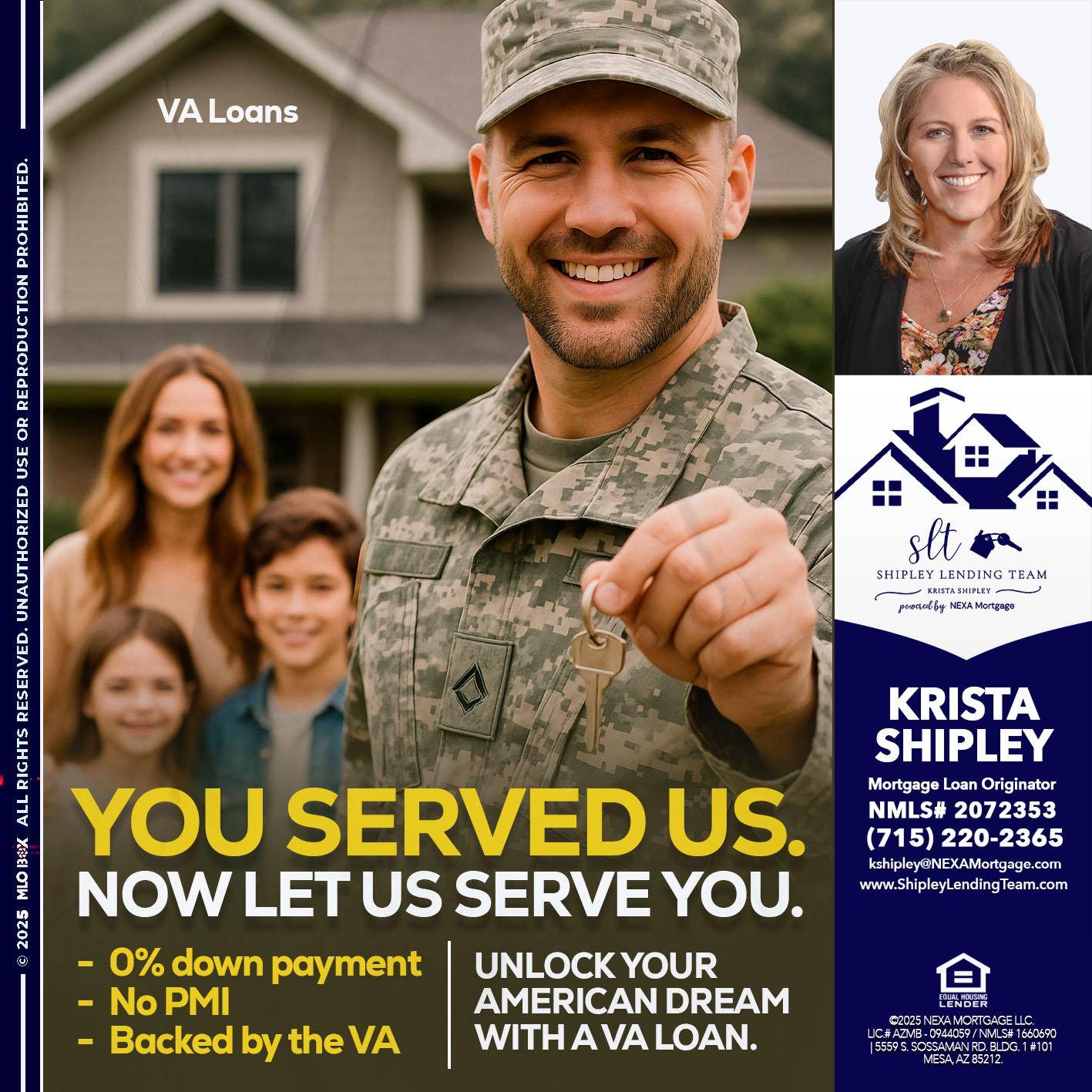 YOU DESERVED - Krista Shipley -Mortgage Loan Originator