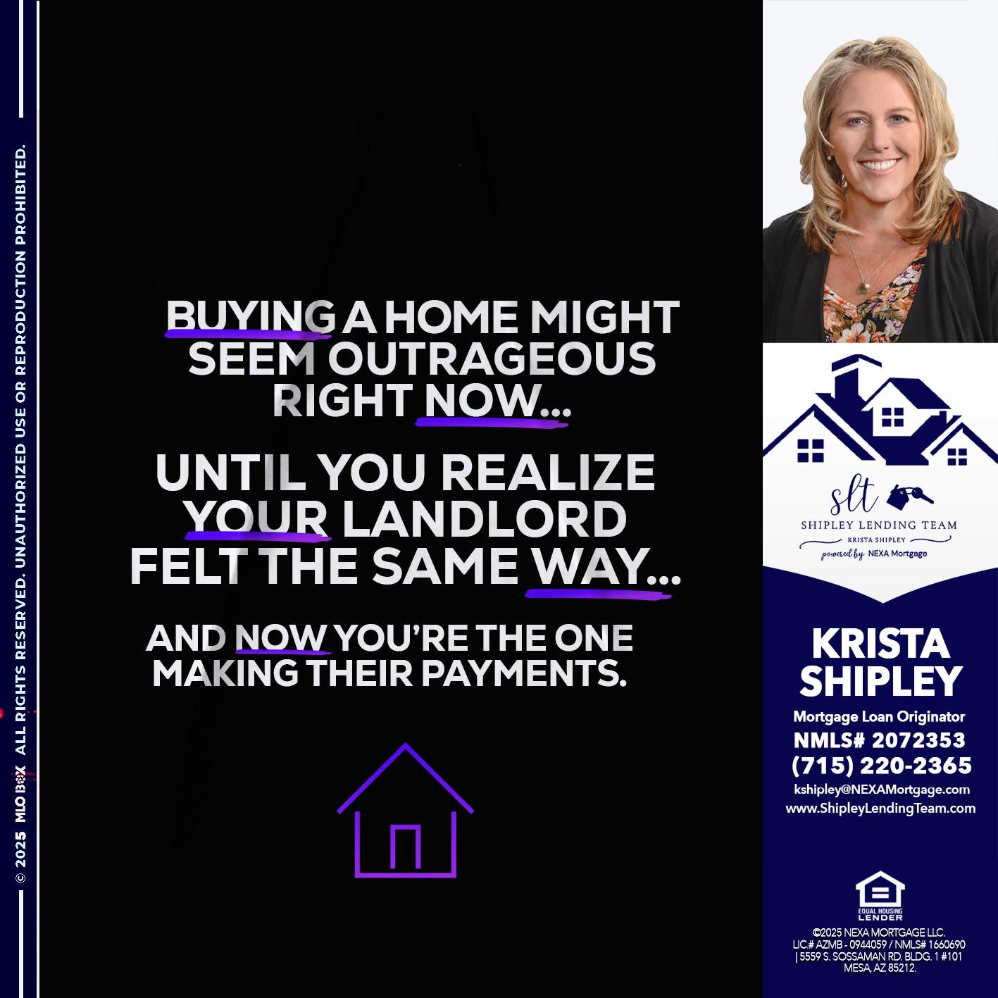 BUYING A HOME - Krista Shipley -Mortgage Loan Originator
