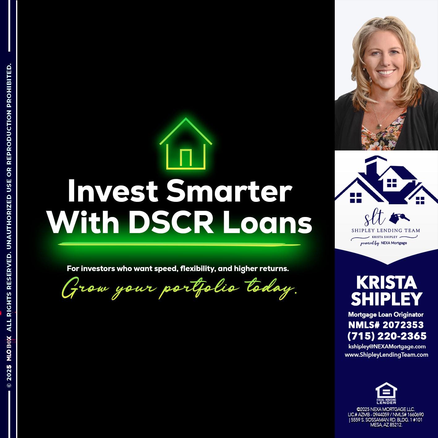 invest smarter - Krista Shipley -Mortgage Loan Originator