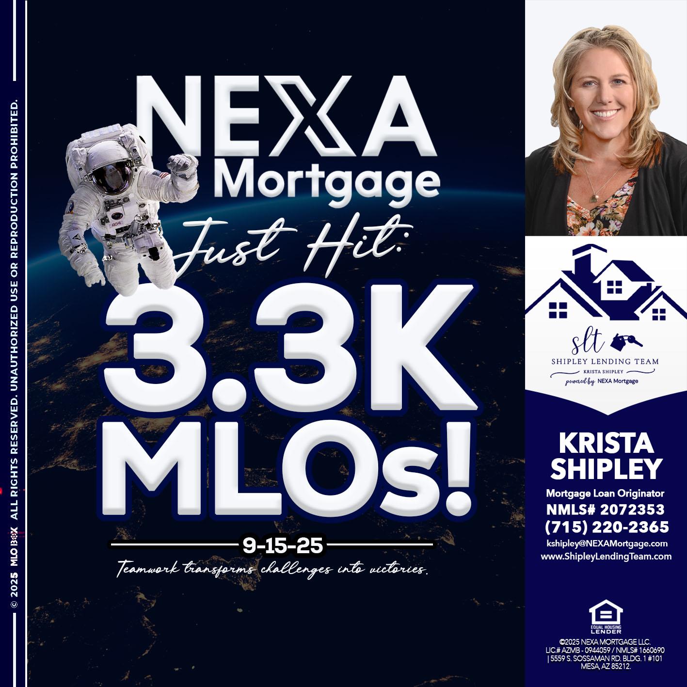 3.3K - Krista Shipley -Mortgage Loan Originator