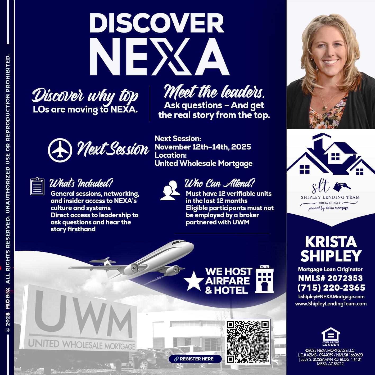 DISCOVER NEXA - Krista Shipley -Mortgage Loan Originator