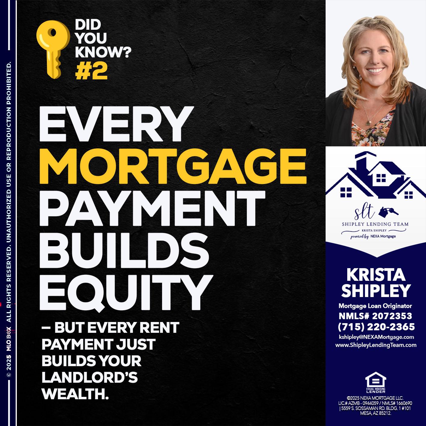 DID YOU KNOW? - Krista Shipley -Mortgage Loan Originator