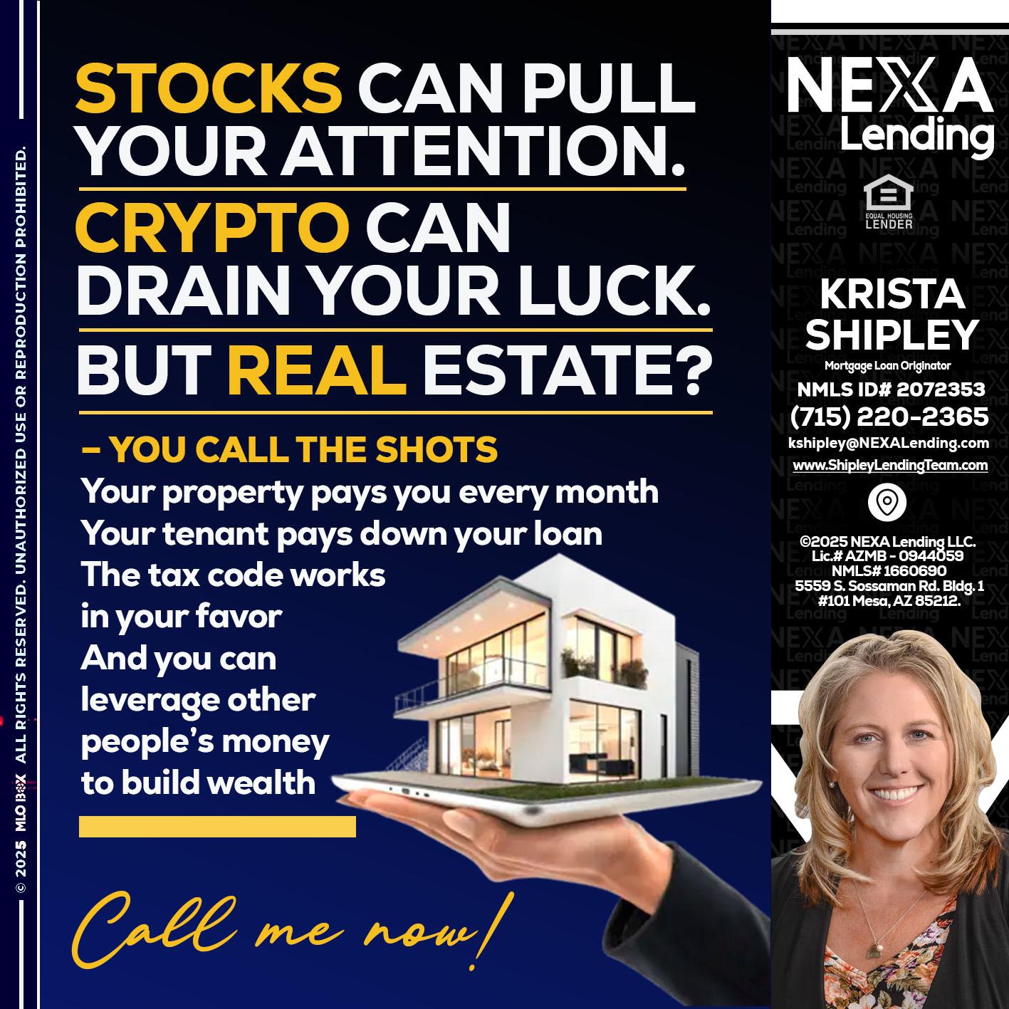 STOCK YOUR - Krista Shipley -Mortgage Loan Originator