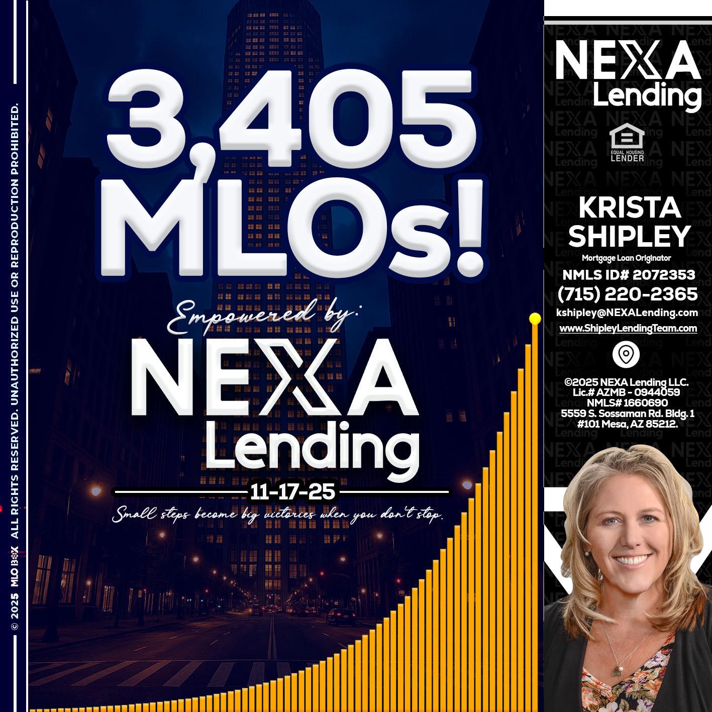 3405 MLOs - Krista Shipley -Mortgage Loan Originator