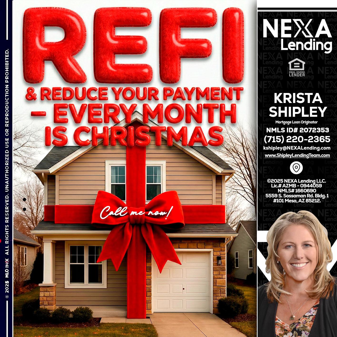 REFI - Krista Shipley -Mortgage Loan Originator