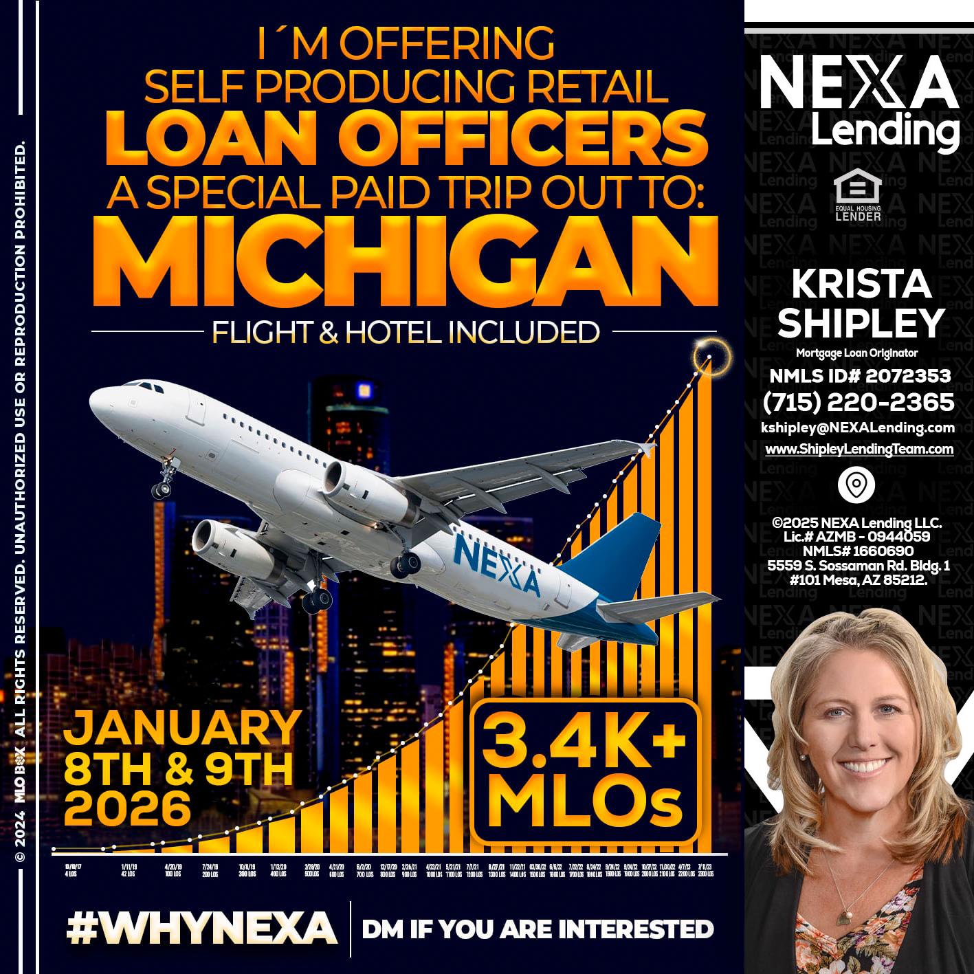 MICHIGAN TRIP - Krista Shipley -Mortgage Loan Originator