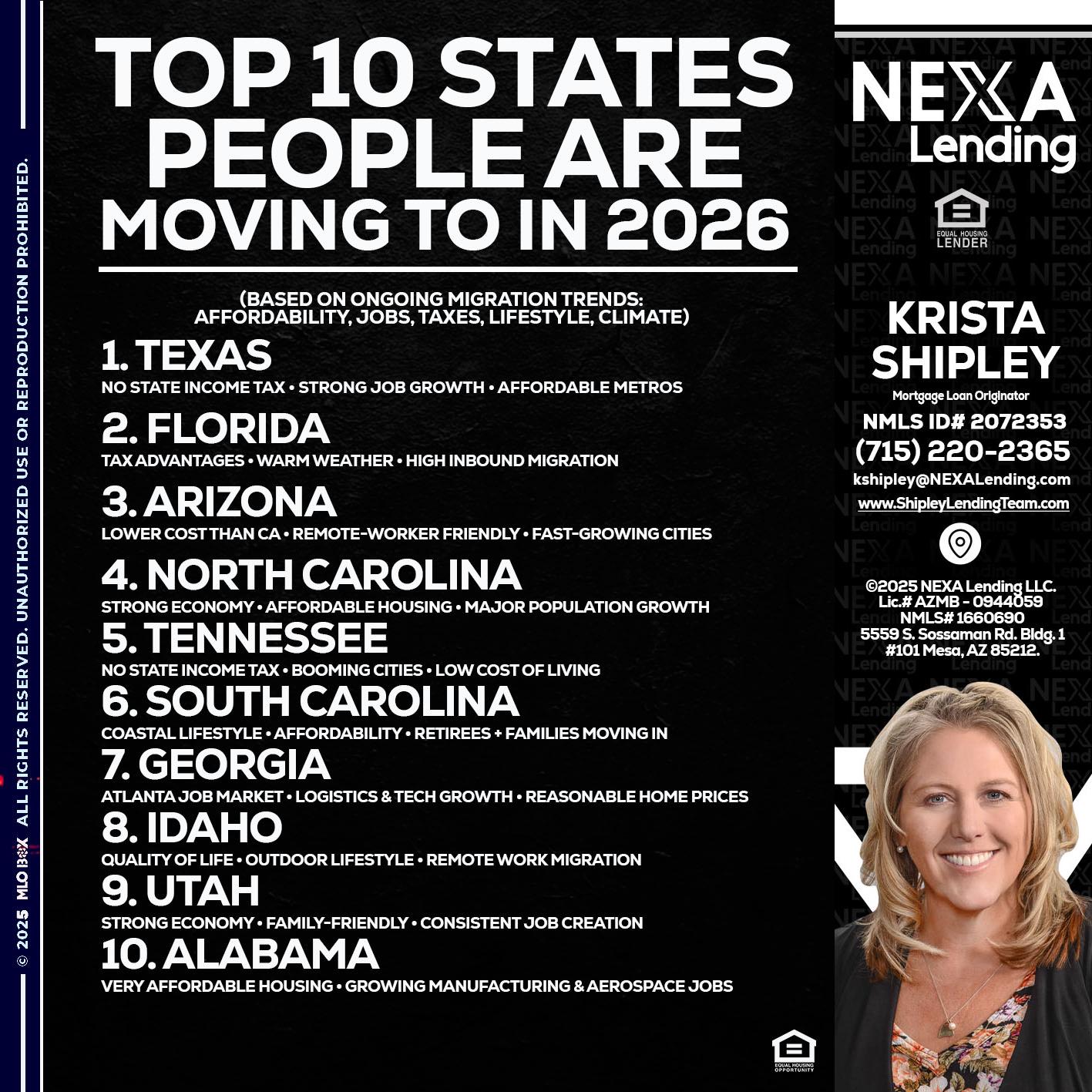 top 10 - Krista Shipley -Mortgage Loan Originator