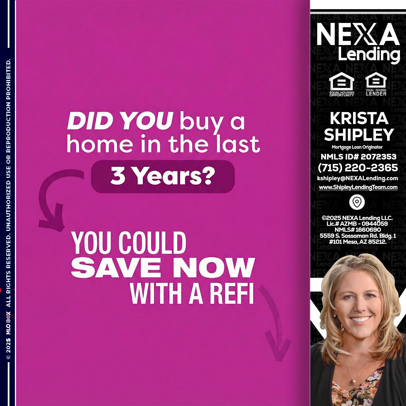 did you - Krista Shipley -Mortgage Loan Originator