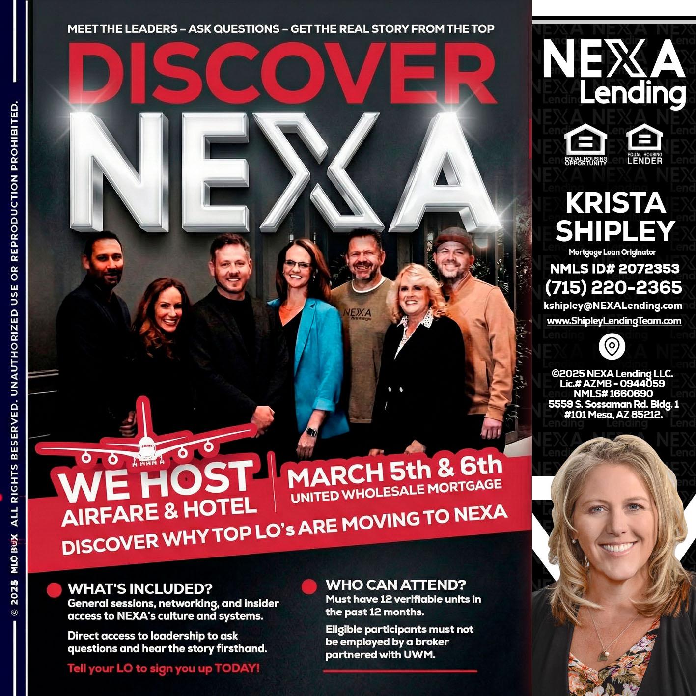 DISCOVER NEXA - Krista Shipley -Mortgage Loan Originator