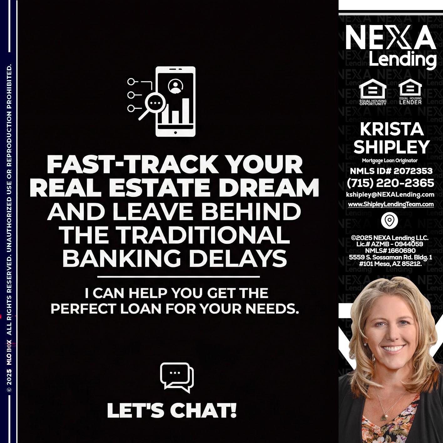 FAST TRACK - Krista Shipley -Mortgage Loan Originator