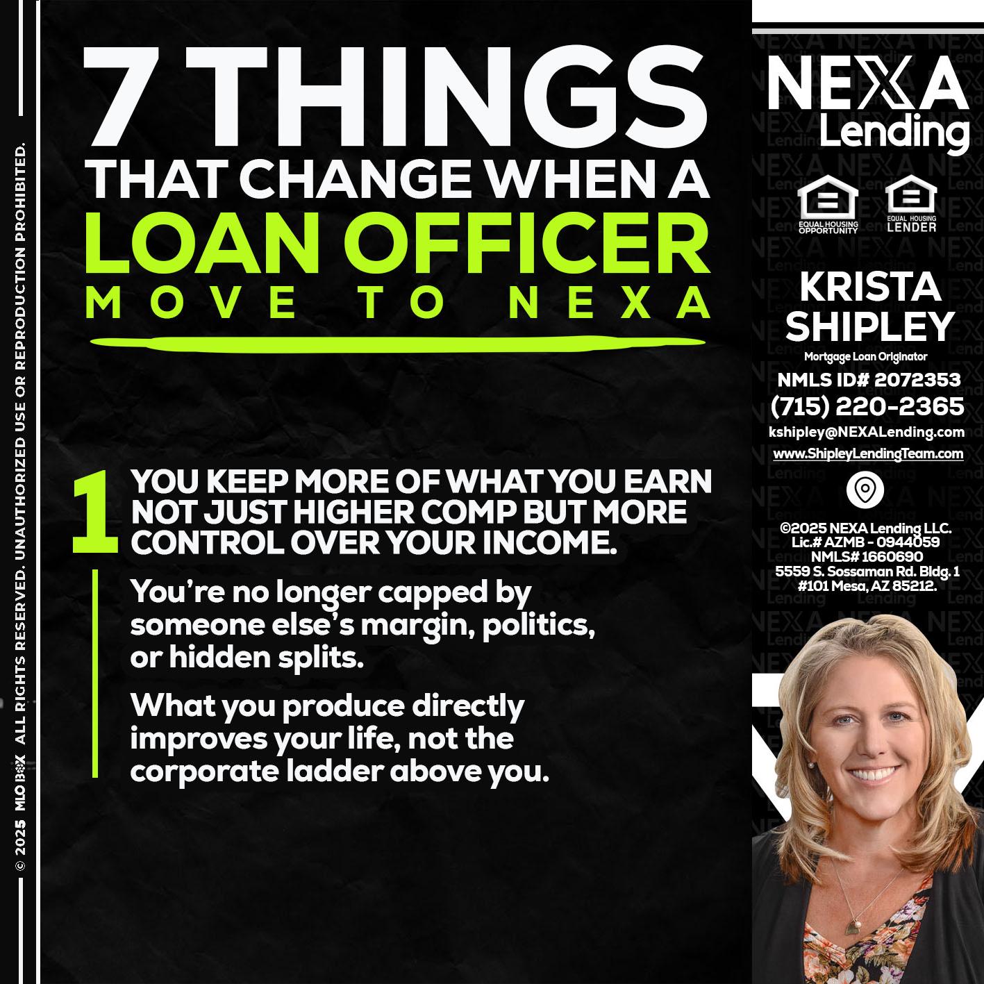 7 THINGS (1) - Krista Shipley -Mortgage Loan Originator