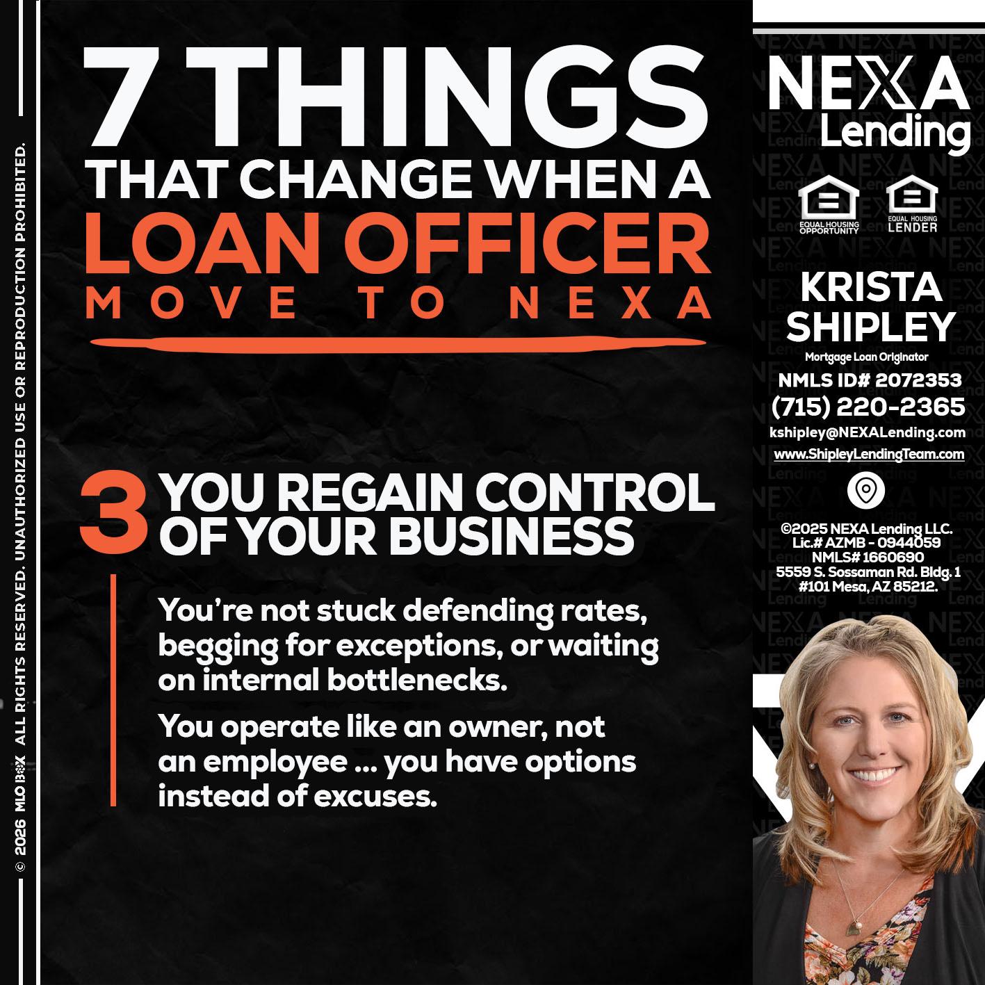7 things (3) - Krista Shipley -Mortgage Loan Originator