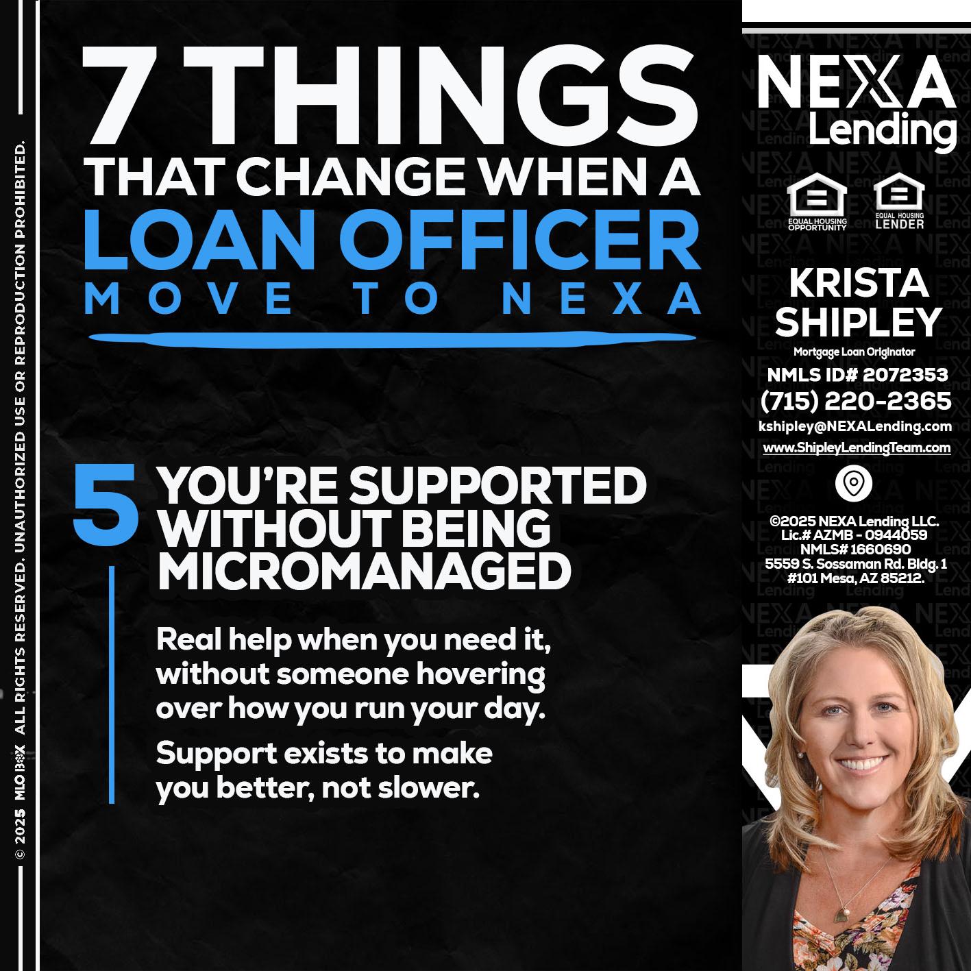 7 THINGS (5) - Krista Shipley -Mortgage Loan Originator