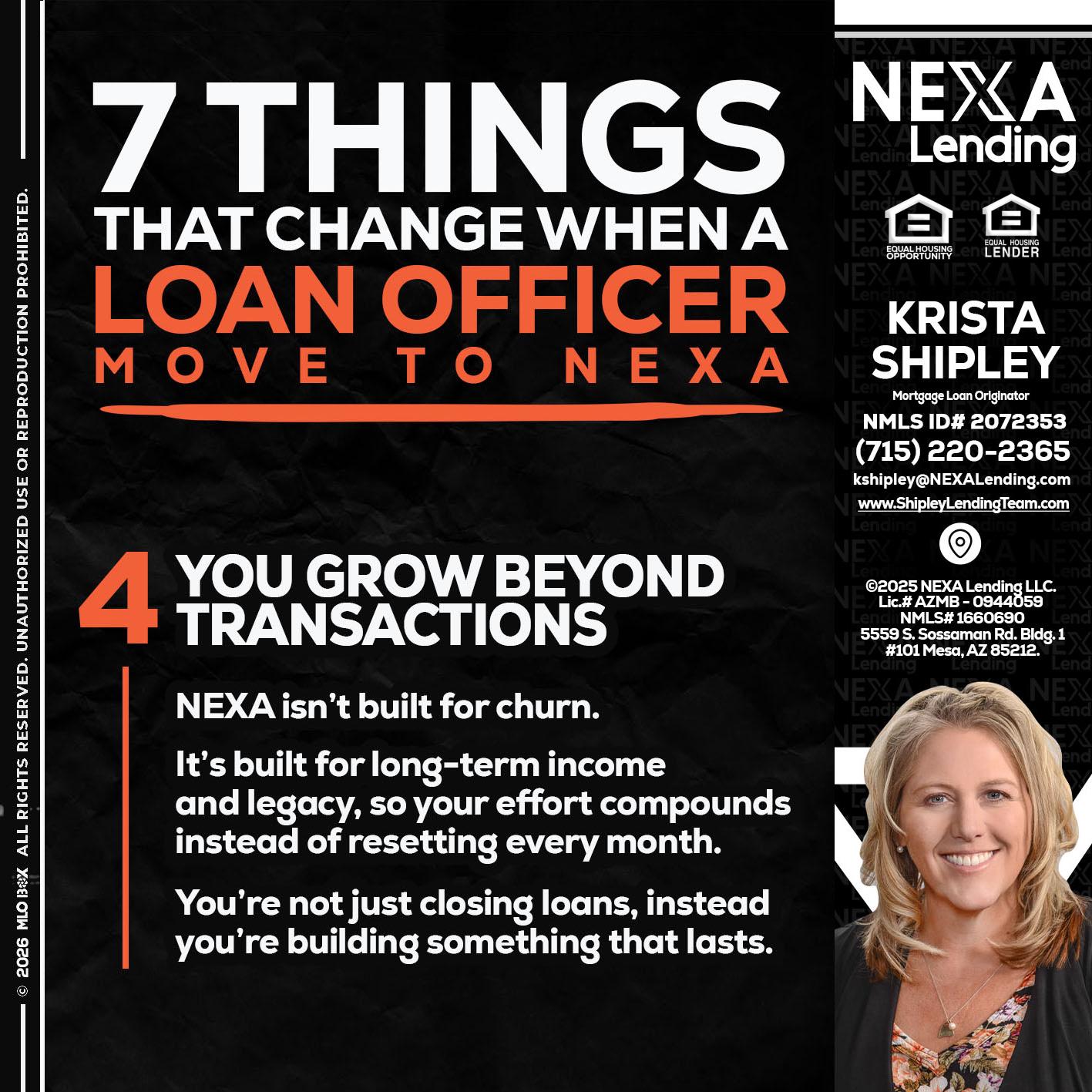7 THINGS (4) - Krista Shipley -Mortgage Loan Originator