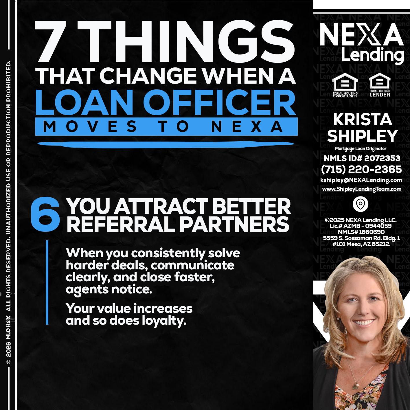 7 THINGS (6) - Krista Shipley -Mortgage Loan Originator