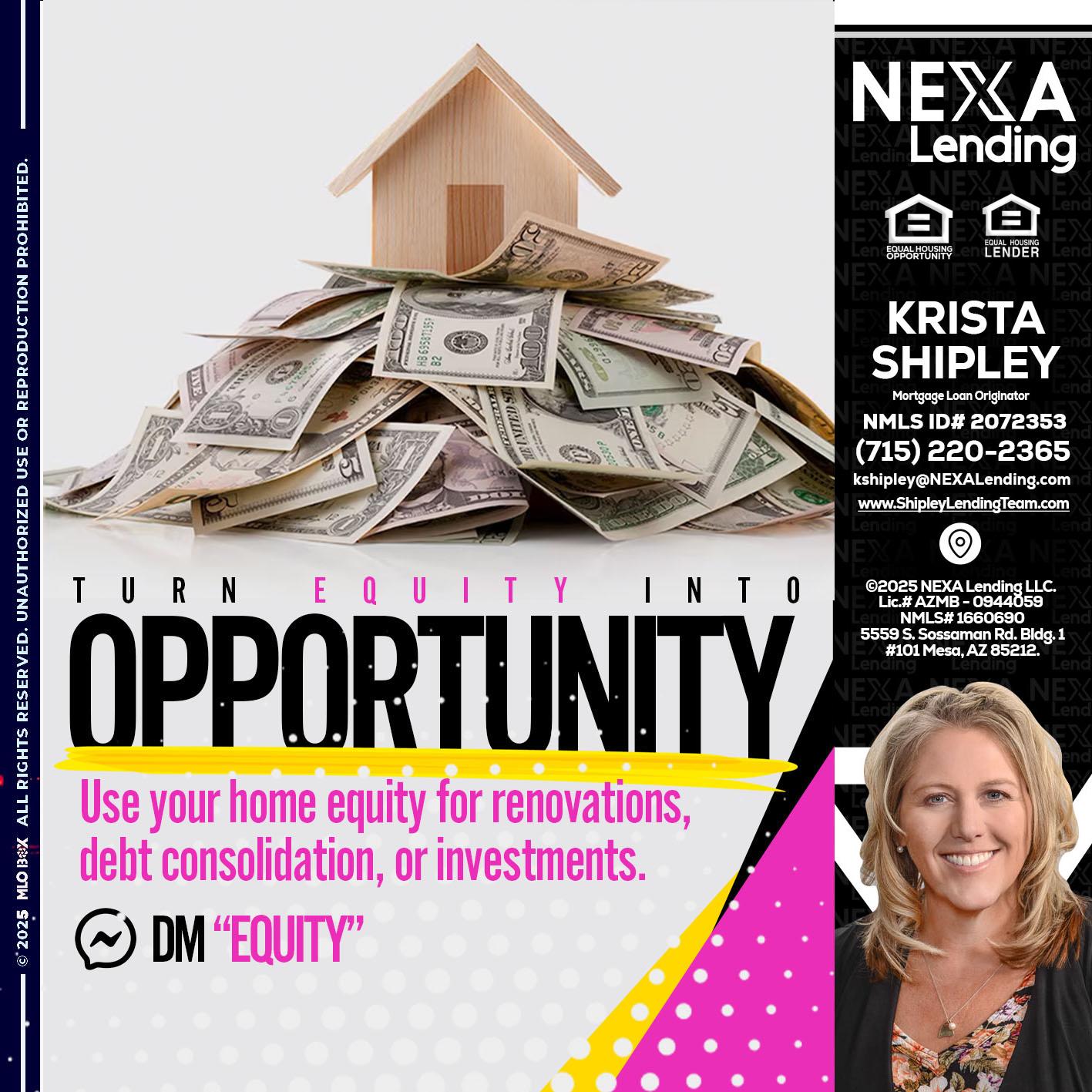 opportunity - Krista Shipley -Mortgage Loan Originator