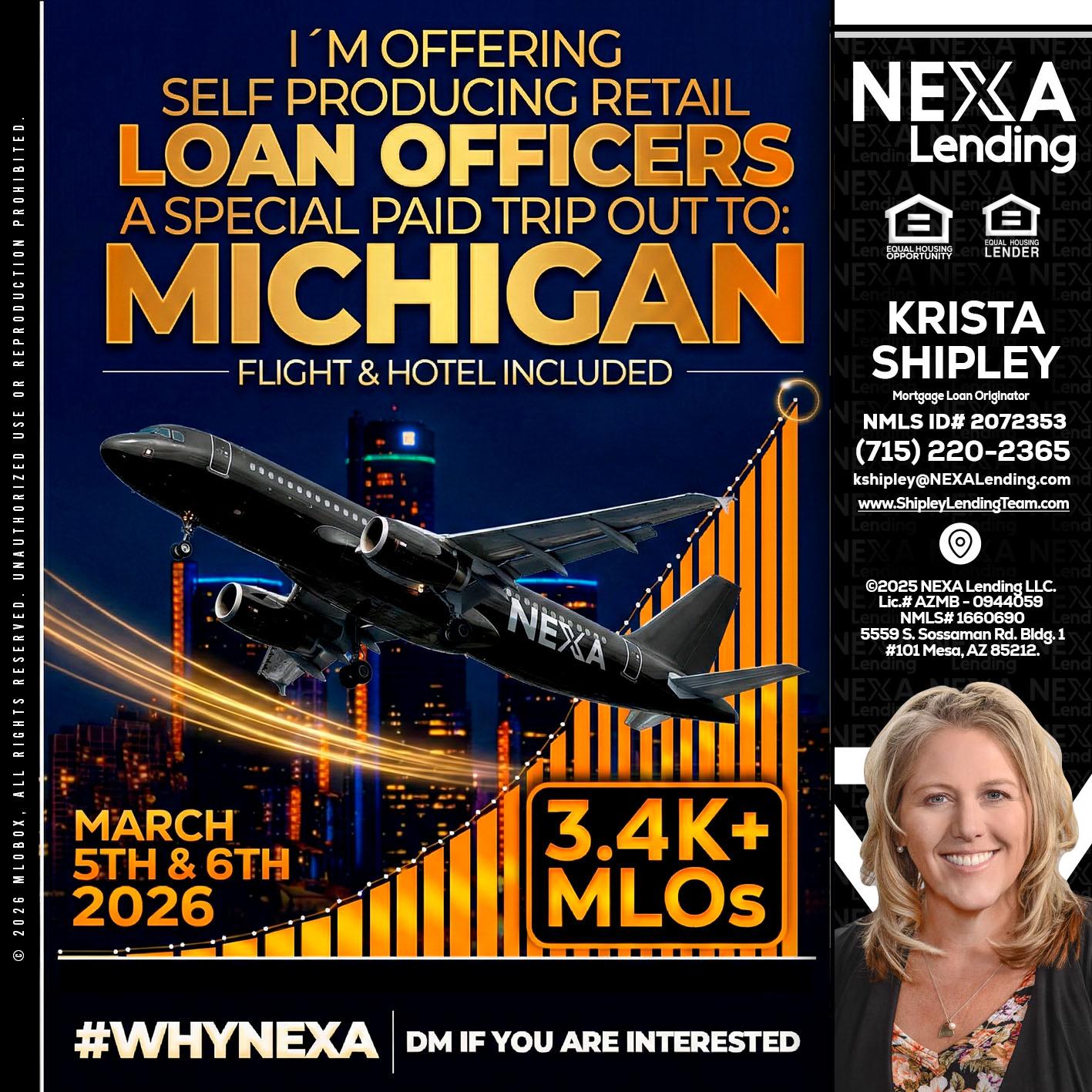 MICHIGAN - Krista Shipley -Mortgage Loan Originator