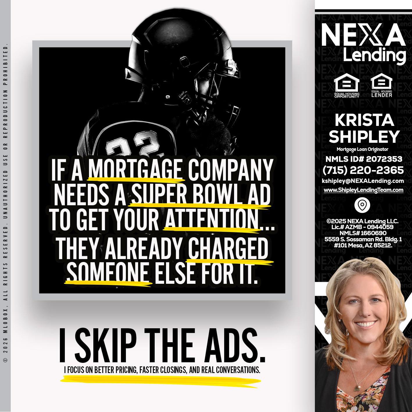 if a mortgage ad - Krista Shipley -Mortgage Loan Originator