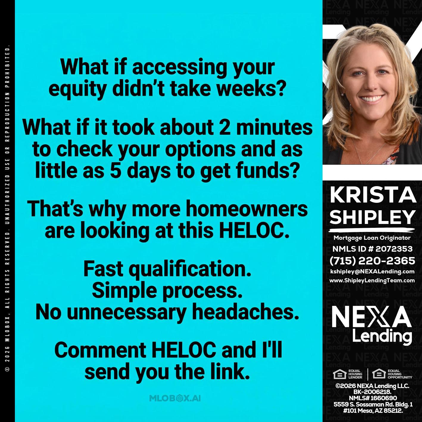 what if - Krista Shipley -Mortgage Loan Originator