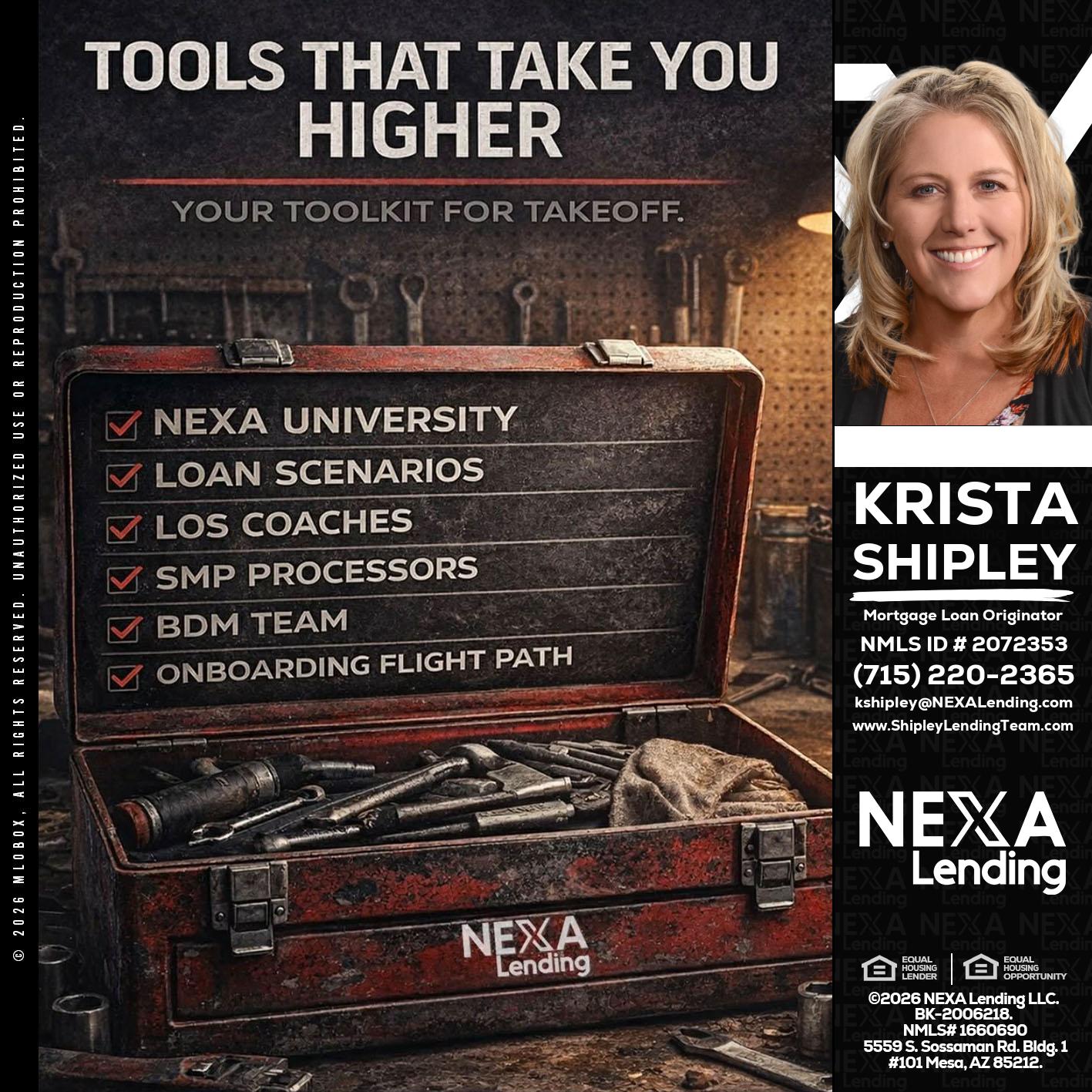TOOLS THAT - Krista Shipley -Mortgage Loan Originator