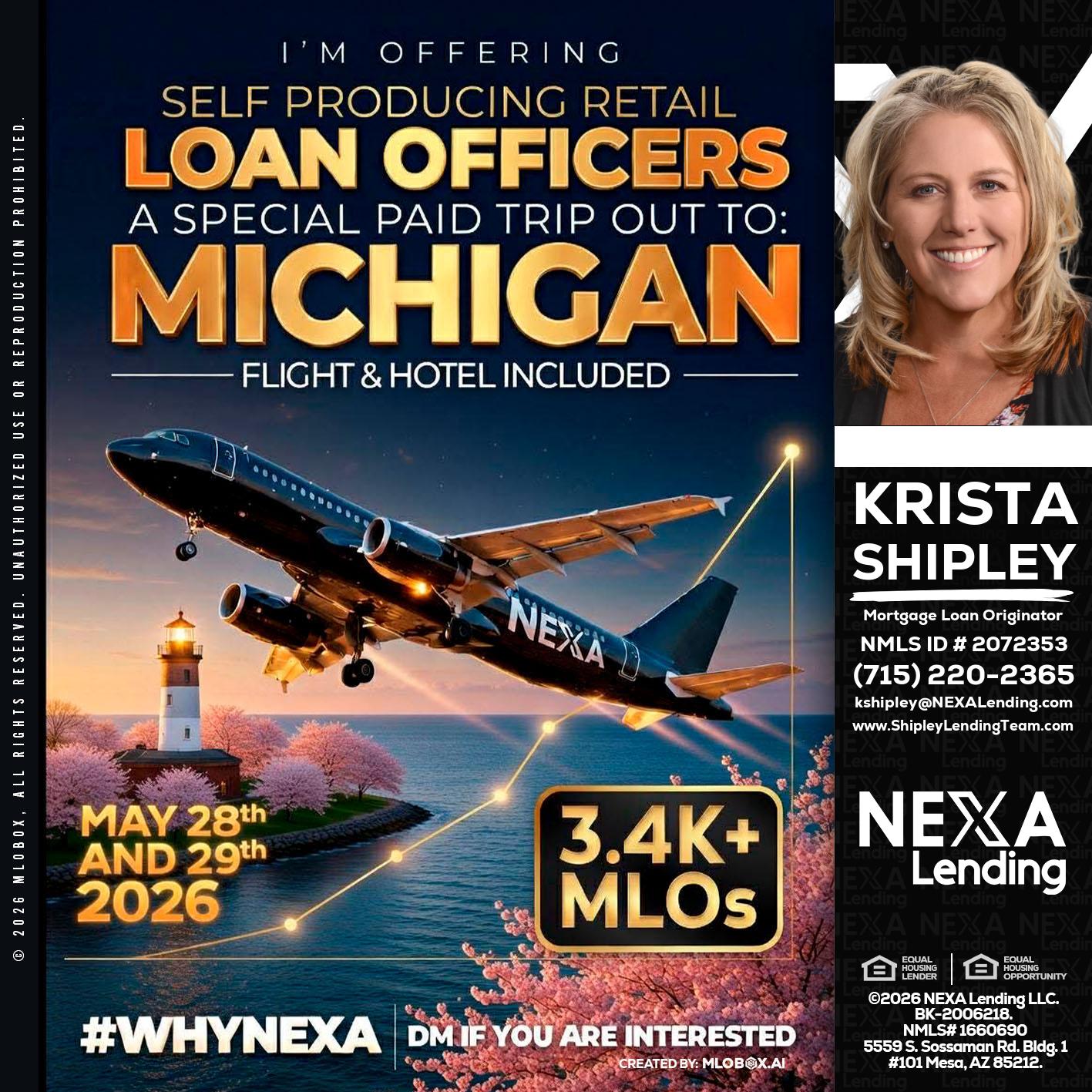 MICHIGAN TRIP - Krista Shipley -Mortgage Loan Originator