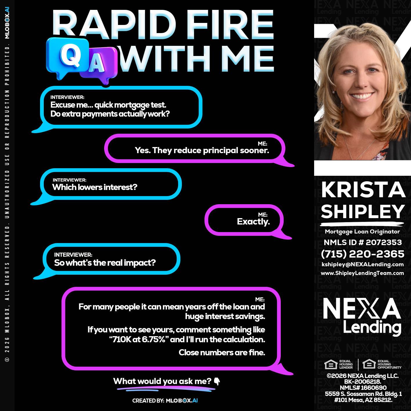 RAPID QA - Krista Shipley -Mortgage Loan Originator