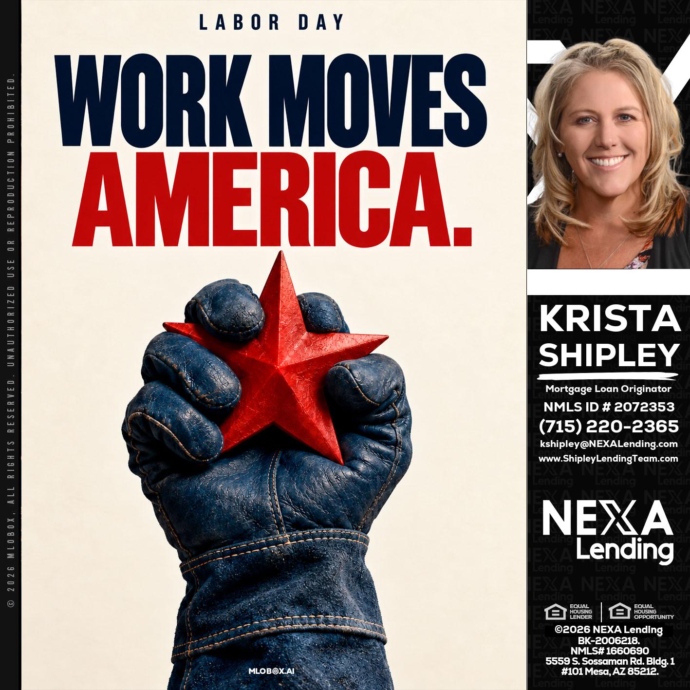 WORKS MOVES AMERICA - Krista Shipley -Mortgage Loan Originator